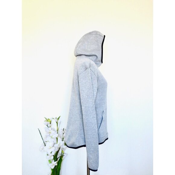 NEW! Nike Dri Fit Hypernatural Therma Hooded Sweat Shirt Gray SZ S - Picture 5 of 7